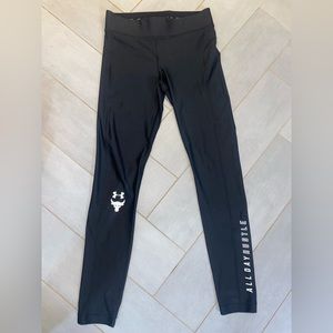 UA Project Rock compression leggings